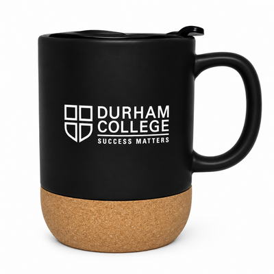 Cork & Ceramic Mug Black